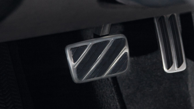 Gros plan du pédalier