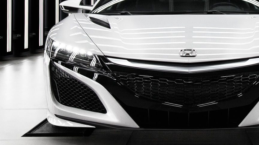 Cliché de la calandre avant de la NSX