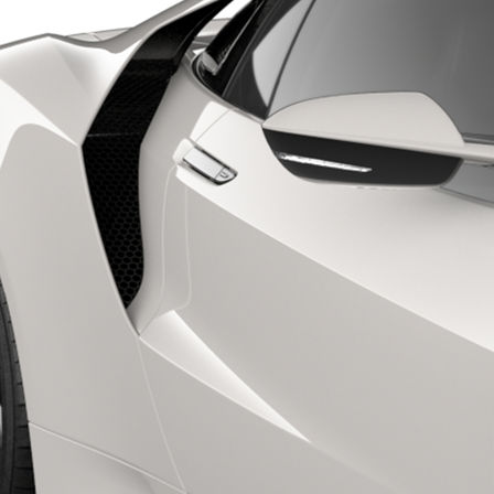 Gros plan lat&eacute;ral de la NSX