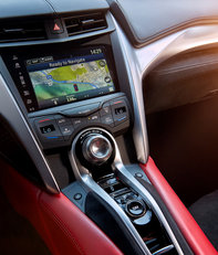 Gros plan des commandes de la NSX