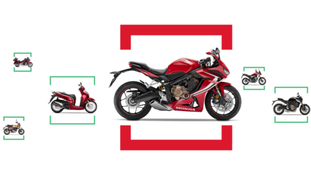 Vues de c&ocirc;t&eacute; de diverses motos Honda