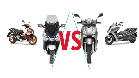 Combinaison de scooters Honda.