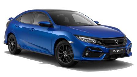 Vue avant de la Honda Civic.