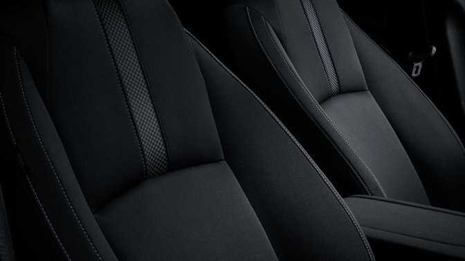 Gros plan sur l'habitacle de la Honda Civic