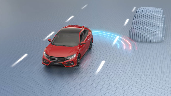 Honda Civic en studio virtuel