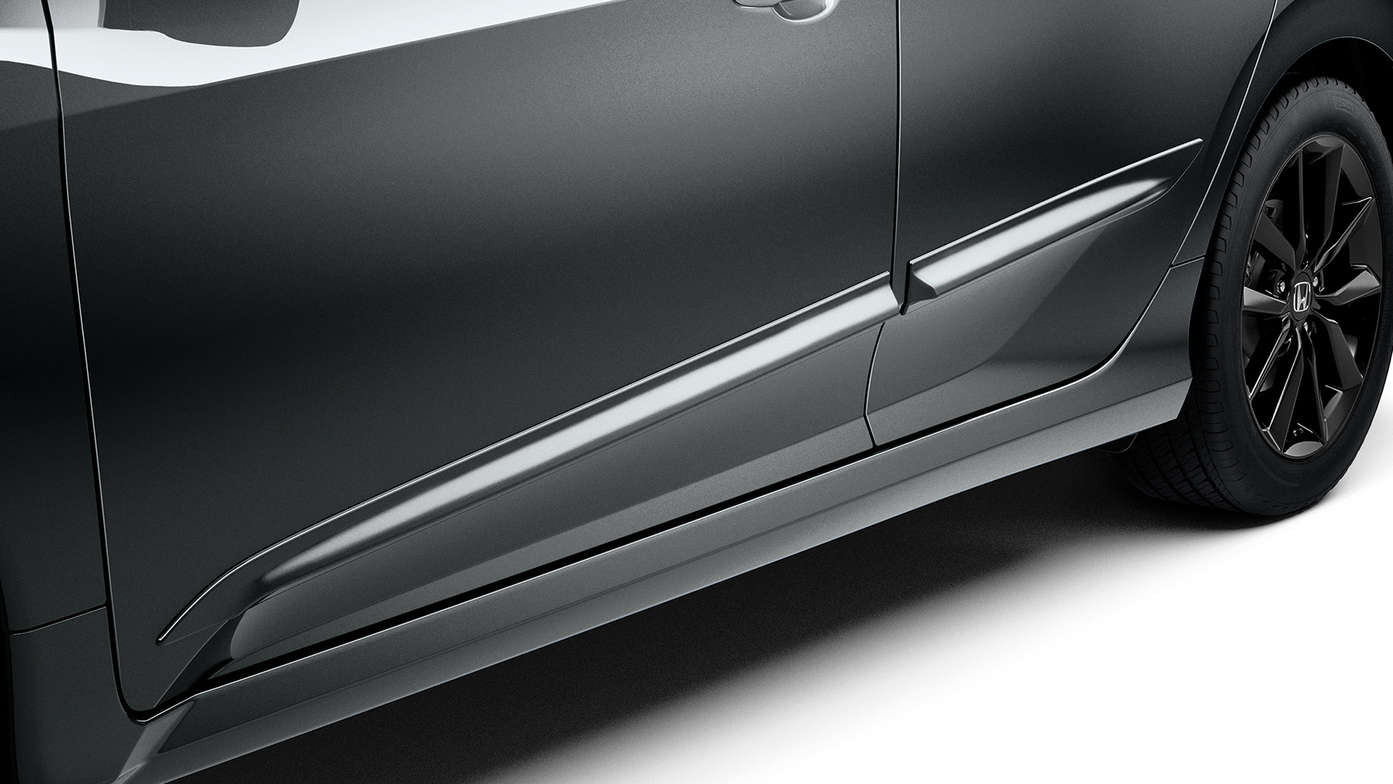 Gros plan sur la Honda Civic 5 portes avec pack Protection.