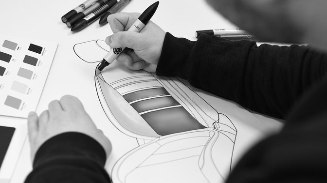 Gros plan sur la sellerie cuir de la Honda Civic 5 portes