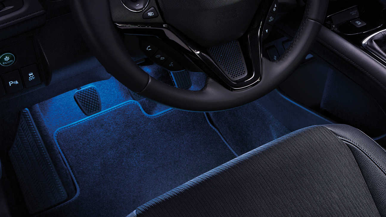 Gros plan sur le pack illumination du Honda HR-V.