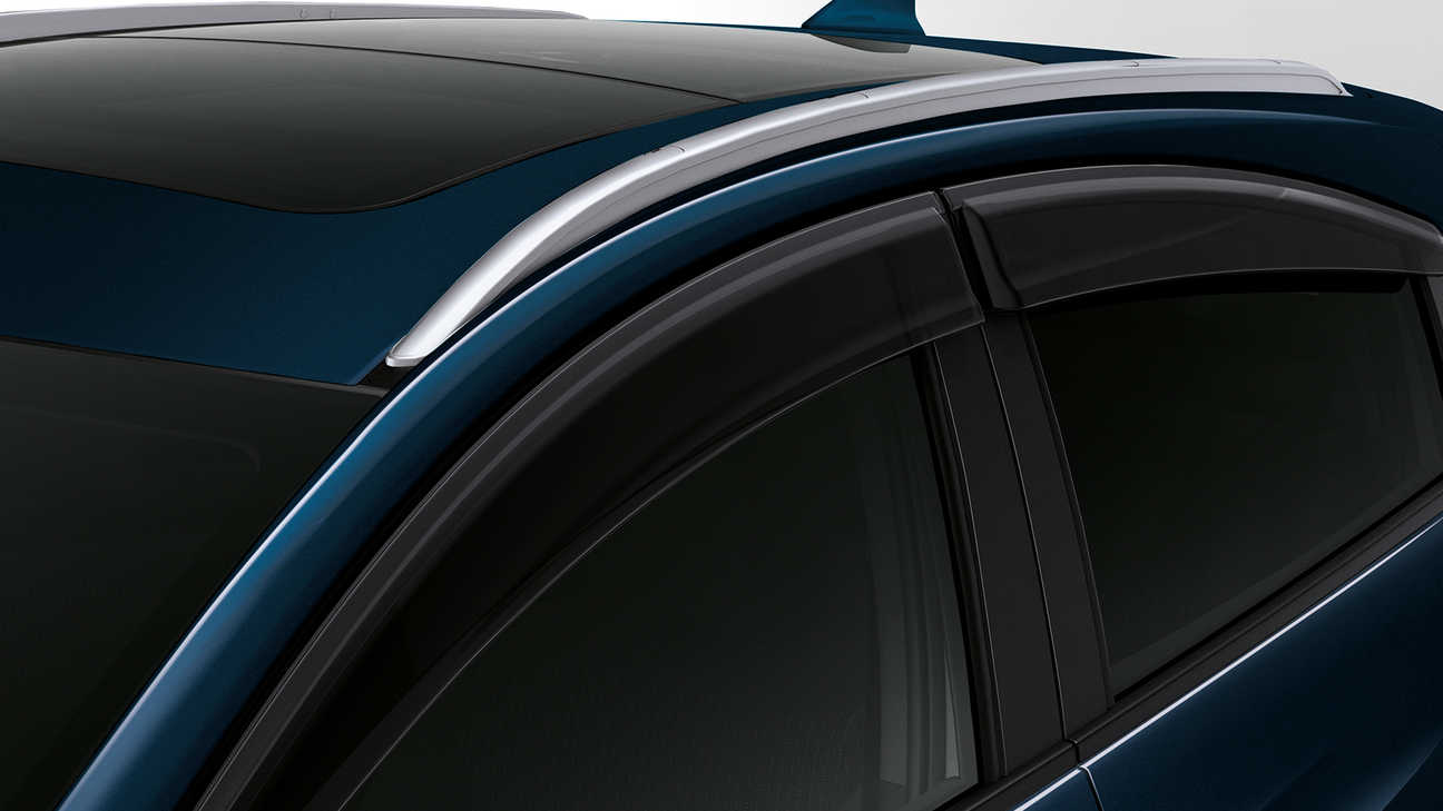 Gros plan sur les déflecteurs de porte du Honda HR-V.