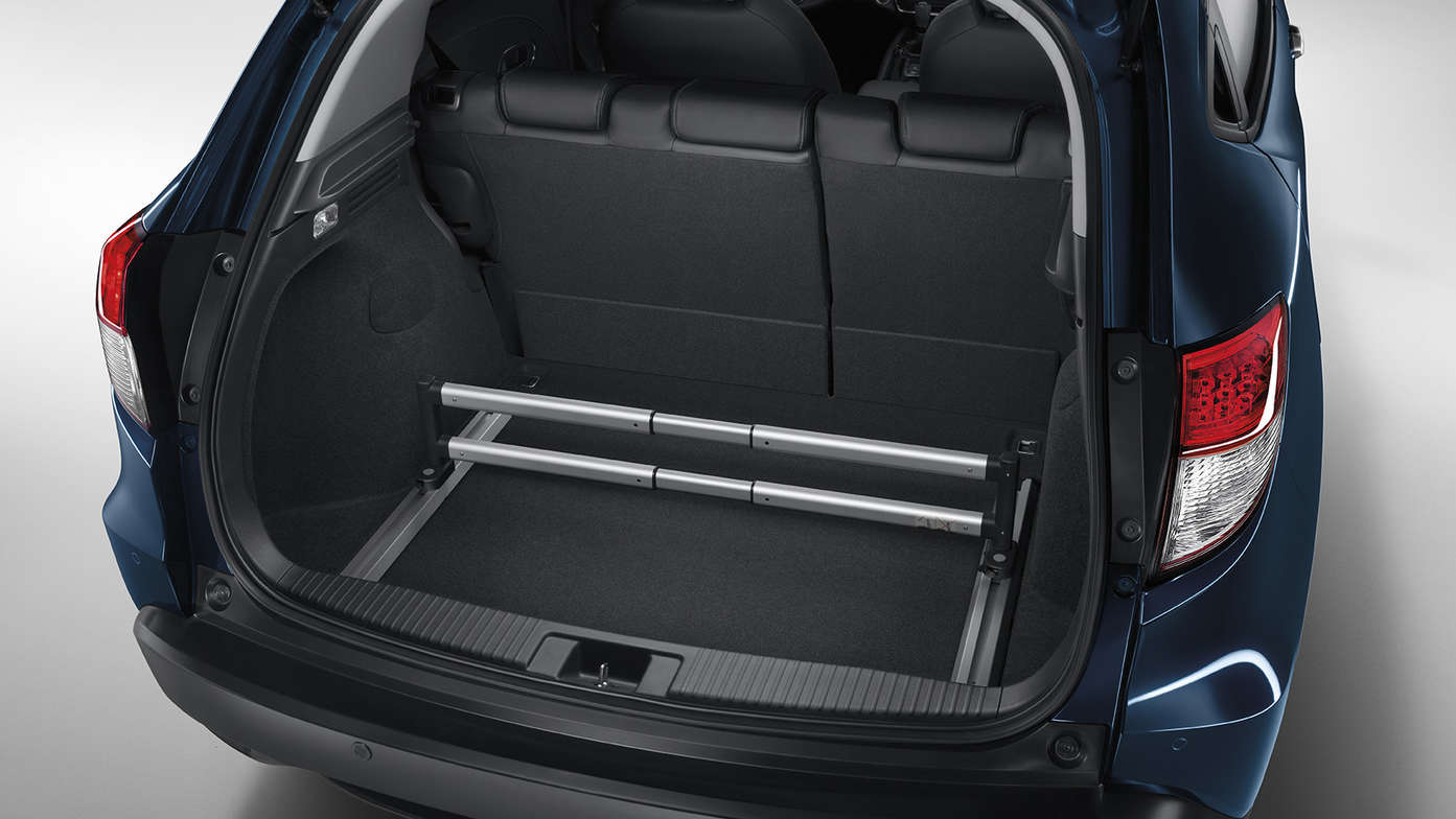 Gros plan sur l'organisateur de coffre premium du Honda HR-V.