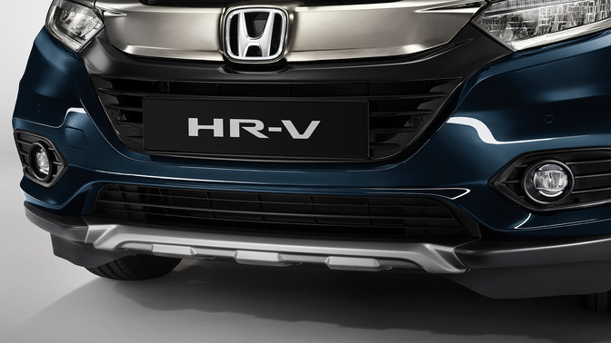 Vue de trois-quarts avant du Honda HR-V.