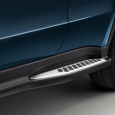 Gros plan sur le seuil de portière du Honda HR-V.
