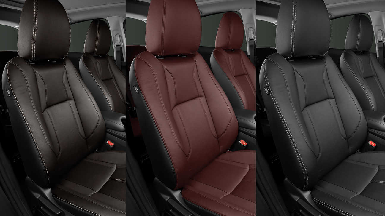 Options de coloris de la sellerie cuir du Honda HR-V.