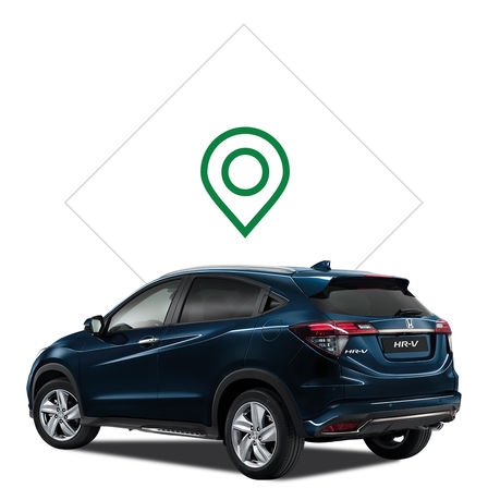 Illustration du concessionnaire du Honda HR-V.