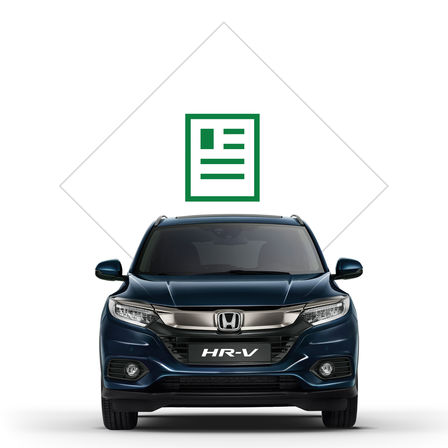 Illustration de la brochure du Honda HR-V.
