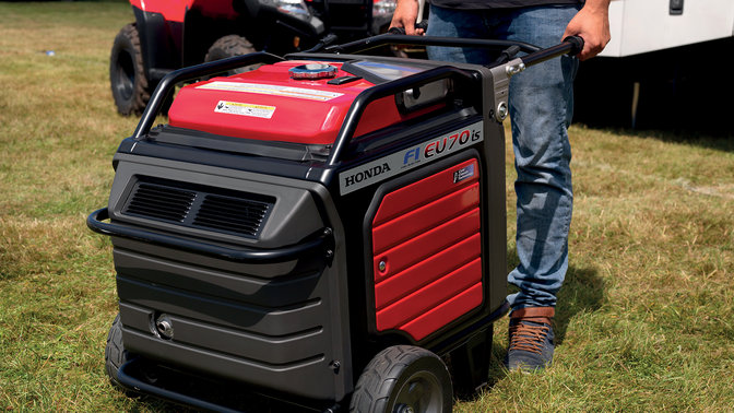 Groupe électrogène Manoeuvrable High-Tech sur site.