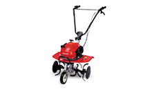 3/4 left facing Mini Tiller.