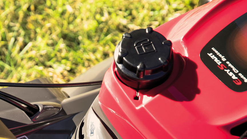 Honda HRX lawnmower petrol filler cap.