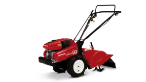 3/4 left facing Rotary Tiller.