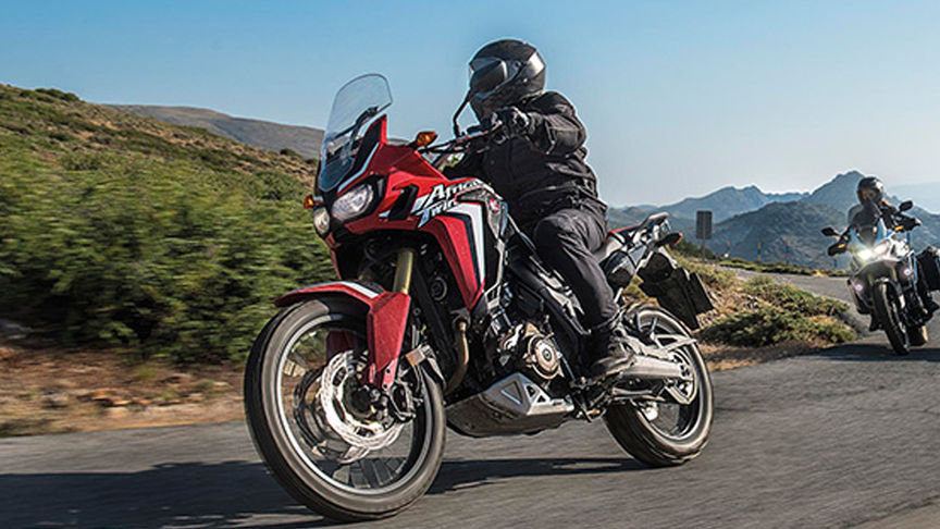 Gros plan de l'Africa Twin