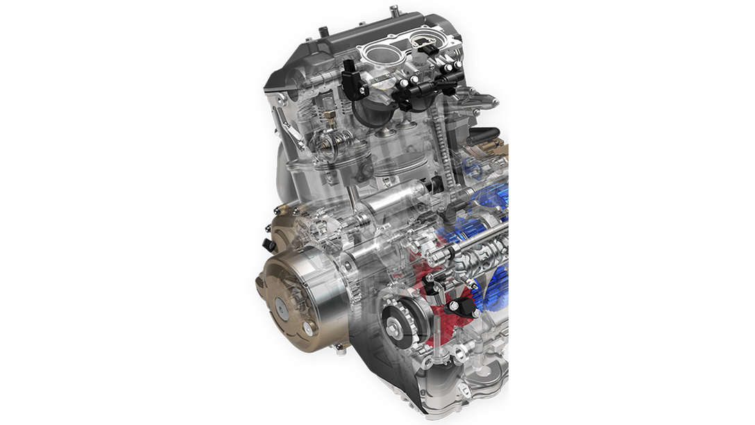 VFR1200x en mouvement dans un virage