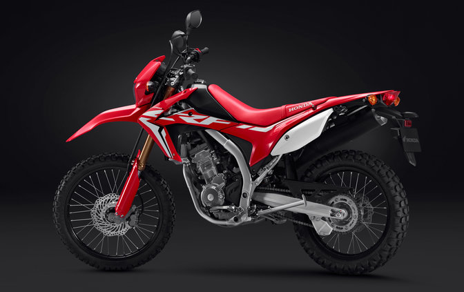 Côté gauche de la sportive CRF250L