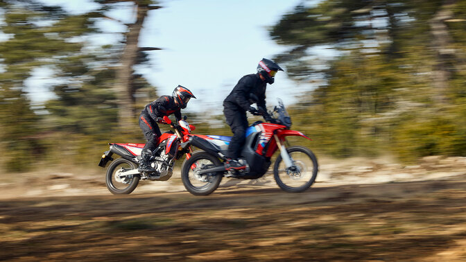 Motos Honda CRF300L et CRF300 Rally.