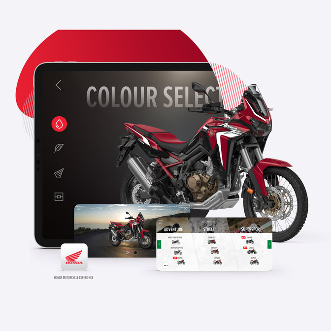 Application de personnalisation 3D pour la HONDA Africa Twin