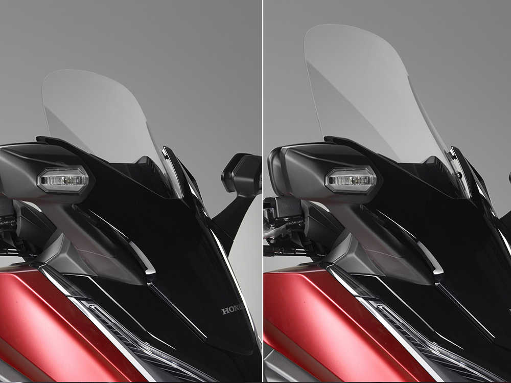 La bulle à réglable électrique du scooter Forza 125