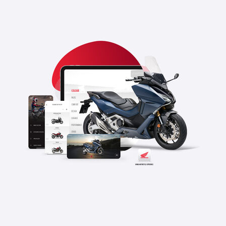 Application Honda Motorcycles Experience avec Forza 750