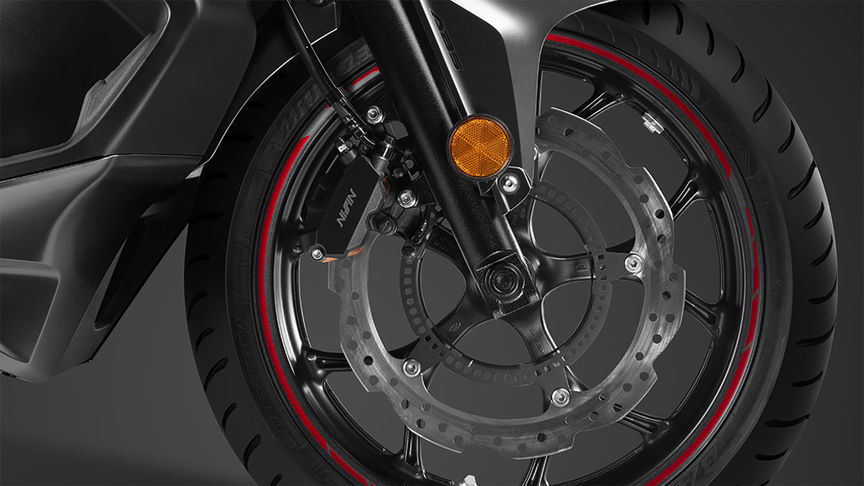 Vue rapprochée de la roue de l'Integra