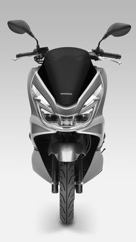 Honda-Scooter-PCX150-Studio-Argent métallisé Moondust-Avant