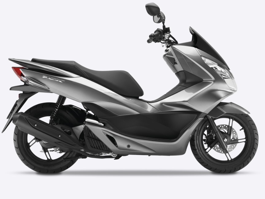 Honda-PCX150-Studio-Argent métallisé Moondust-Côté