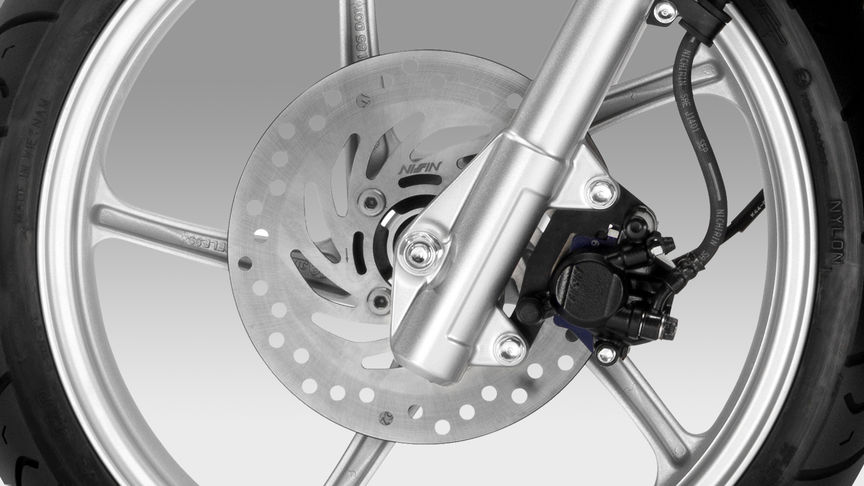 Gros plan des freins