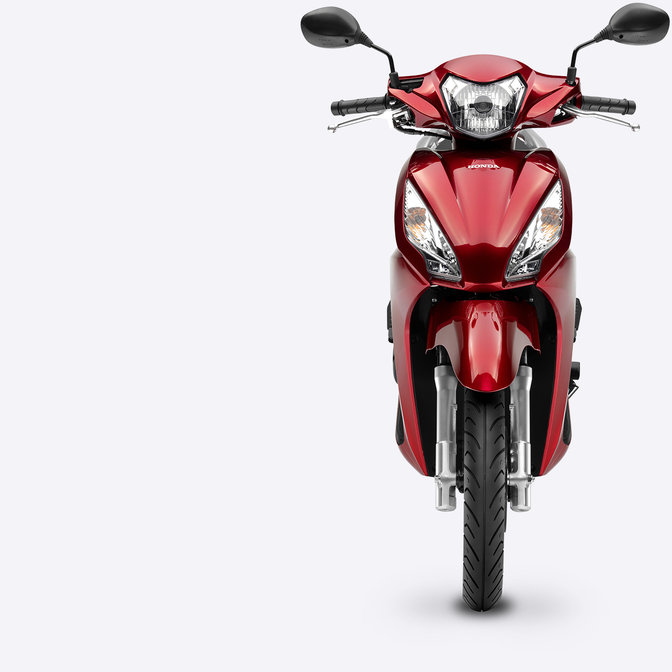 Vue avant du scooter