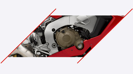 Gros plan sur le moteur de la CBR1000RR Fireblade