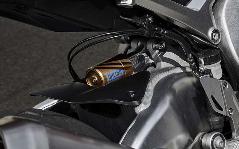CB1000RR Fireblade SP, gros plan sur les suspensions électroniques Öhlins (S-EC)