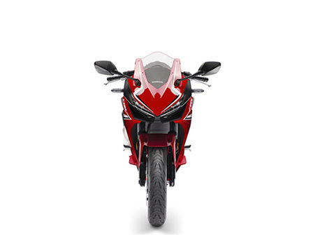 Vue avant de la CBR500R,