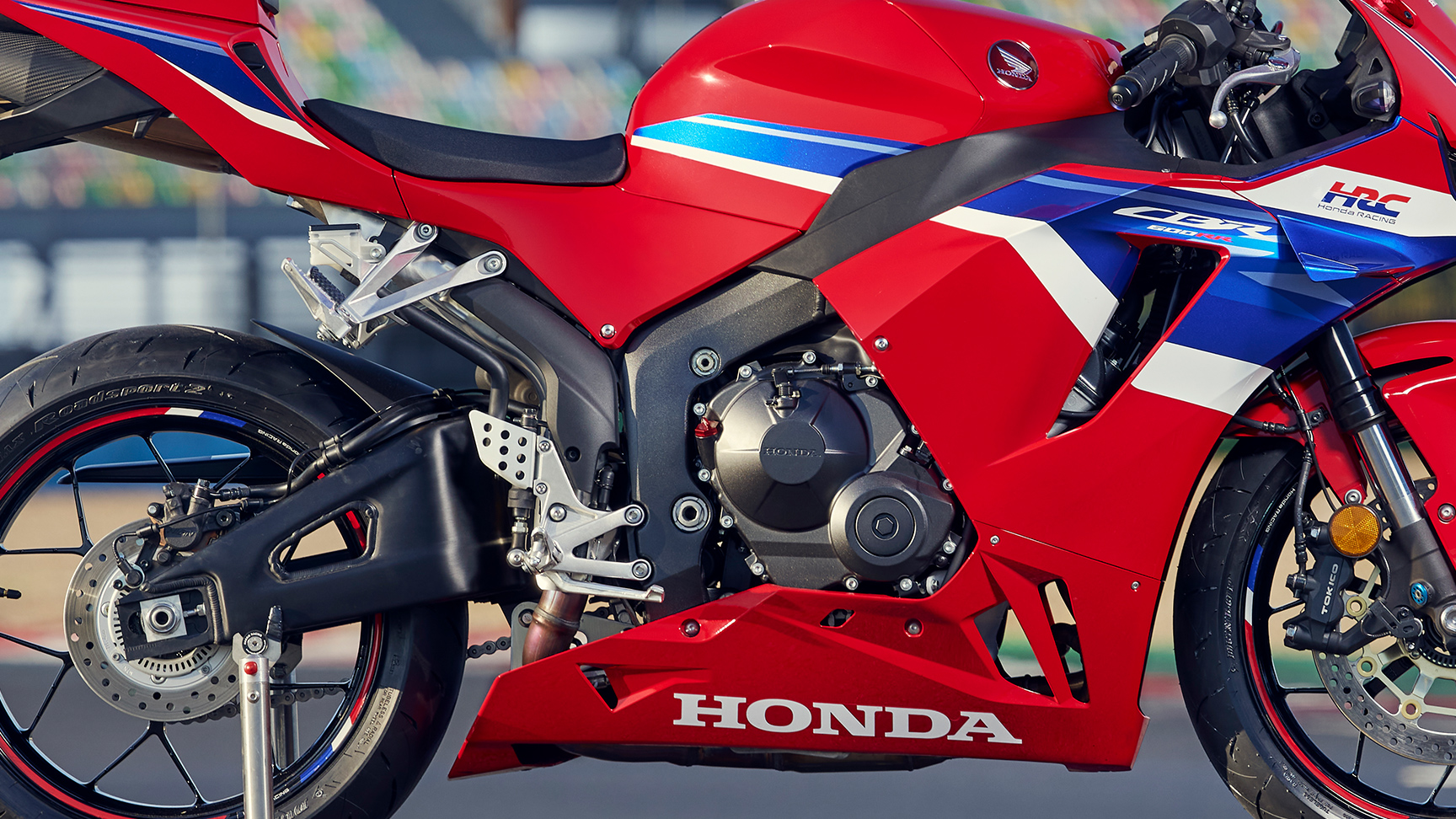 Moteur quatre cylindres en ligne 600 cc de la CBR600R.
