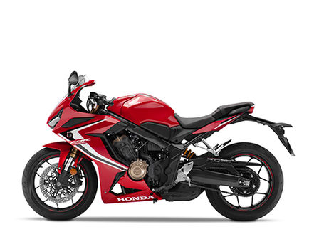 C&ocirc;t&eacute; gauche de la sportive CBR650R