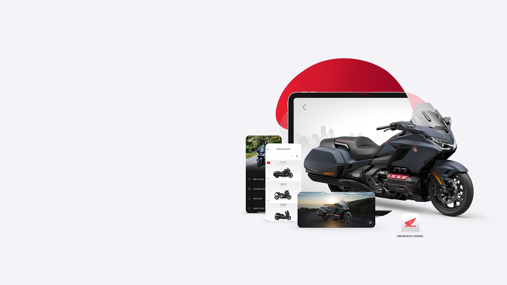 Vue de l'application HONDA GL800 gold wing