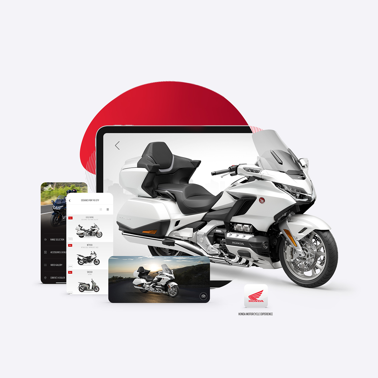 Vue de l'application HONDA GL800 gold wing tour