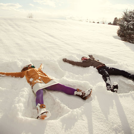 Modèles dans la neige